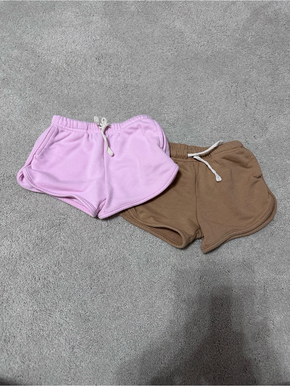 Old Navy Women’s Athletic Drawstring Shorts - Light Pink & Brown